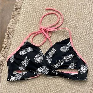 Victoria secret pink pineapple swim top bikini